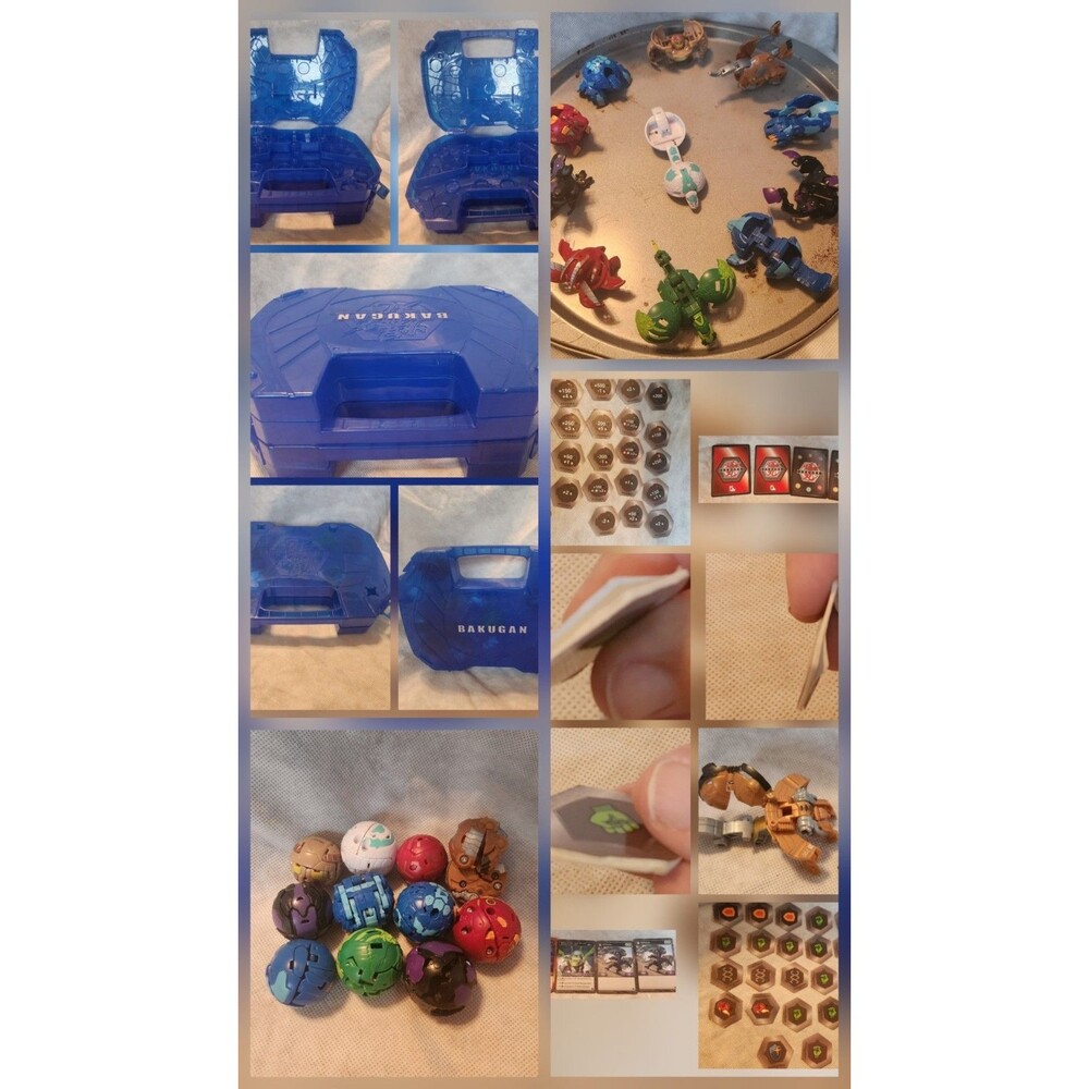 Bakugan Battle Brawlers Lot 2:Carry Cases, Cards, 11 Brawlers
